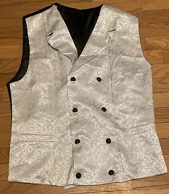 Vnyeelfy Mens Steampunk XL Vest Double Breasted Victorian Gothic Waistcoat - New • $19.99