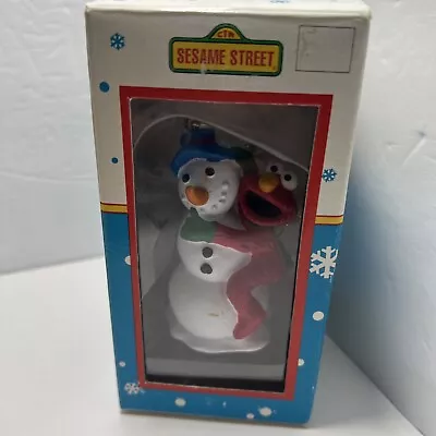 Elmo Snowman Christmas Sesame Street Kurt Adler Ornament K Mart Vintage • $17.95