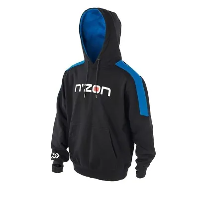 Daiwa Match N'zon Hoodie Black/Blue Match Fishing Clothing - NEW NZCLHL • £44.99