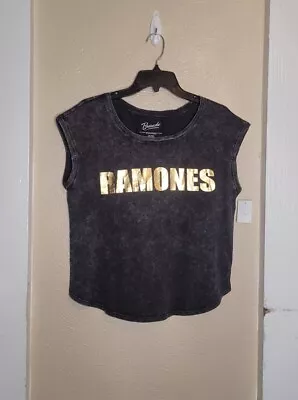 Bravado Ramones Muscle Tee Womens Size Small Band Top Shirt • £14.25