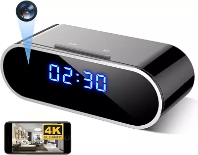 Mini DV Alarm Clock Camera - 1080P HD 4K Wifi With Night Vision Motion Detection • $137.99