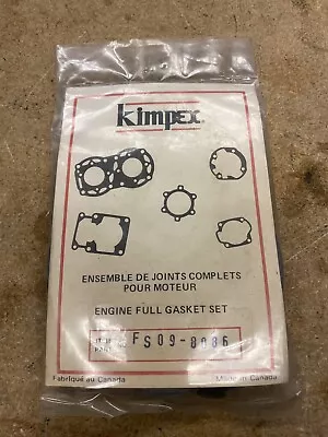 Kimpex Full Engine Gasket Set Vintage Snowmobile NOS Unopened FS09-8086 • $35