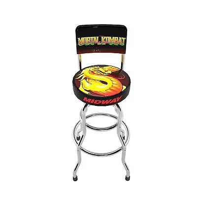 Arcade 1 Up Mortal Kombat Swivel High-Back Stool. |2282 • $144.49
