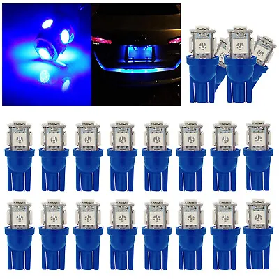 20Pcs 194 Ice Blue T10 LED License Plate Light Bulbs 5SMD W5W 2825 158 192 168 • $7.99