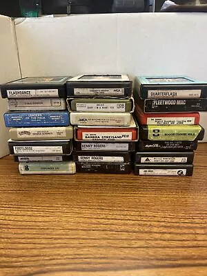 Vintage Lot Of 21-8-track Tapes 1970's - 1980's ALL UNTESTED • $11