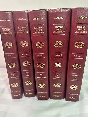 Matthew Henry’s Commentary On The Whole Bible.  Volumes I-5.  1996. 4th Edition • $30