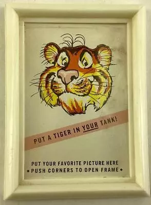 Vintage ESSO Put A Tiger In Your Tank PICTURE FRAME Gas Station PROMO 2pix • $9.99