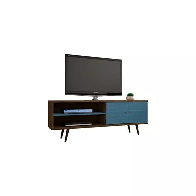 Liberty 62.99  Mid-Century Modern Tv Stand With 3 Shelves And 2 Doors  With • $202.65