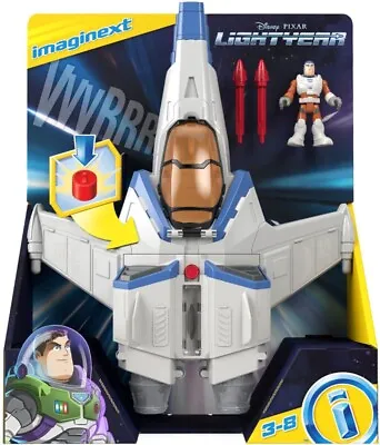 Imaginext Disney Pixar Buzz LightYear XL-15 Spaceship Vehicle W Lights & Sounds • £14.98