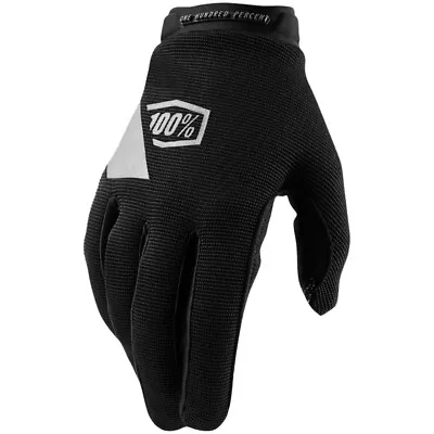 100% Percent MX Ridecamp Black Off Road Motocross Dirt Bike Riding Gloves • $34.95