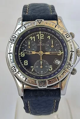 VENUS Swiss Chronograph Tachymeter ETA 27 Jewels Quartz Watch Very RARE  • $225