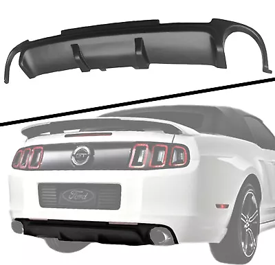 2 Vent Rear Bumper Diffuser Lip Fits 13-14 Ford Mustang Shelby GT500 Matte Black • $132.95