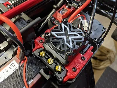 Mamba Monster X 8S ESC Mount Case Cage Arrma Infraction V2 Limitless V2 Felony • $22.50