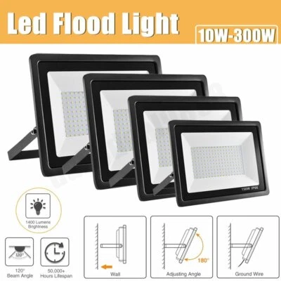 $15.49 • Buy LED Floodlight Security 10W 20W 30W 150W 200Watt Wall Light Outdoor Flood Light
