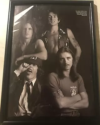 A4 Framed BON SCOTT AC/DC Magazine Poster PR#+ • £10.99