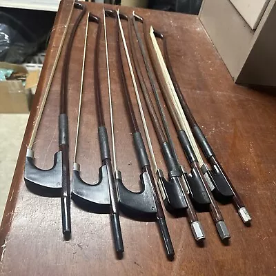 6 Glasser Bass Bows For Repair. • $95