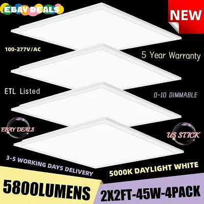 45W LED Ceiling Light 2x2ft Ultra Thin Flush Mount Kitchen Home Fixture Lamp NEW • $117