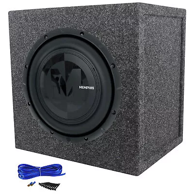 Memphis Audio PRX1024 600 Watt 10  Car Subwoofer Sub+Sealed Sub Box Enclosure • $163.90