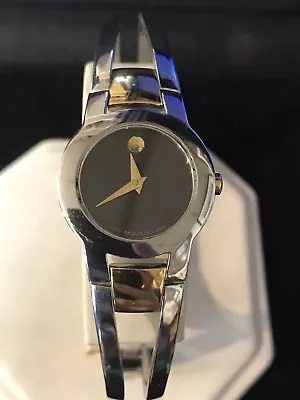 Movado Amorosa 81 E4 1842 Two Tone Museum Ladies Wristwatch Sapphire Crystal • $199.99