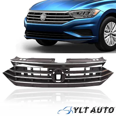 For 2019 2020 2021 Volkswagen VW Jetta Front Bumper Upper Grille W/Chrome Trim • $63.99