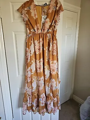 Floral Maxi Dress Size 12 • $30