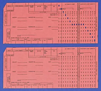 100 IBM Punch Cards Rose Special Purpose Manual Punching J74428 RM Arsenal • $18.50