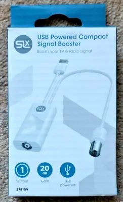 Philex Slx Usb Powered Compact Tv & Radio Signal Booster - Brand New & Sealed • £12.95