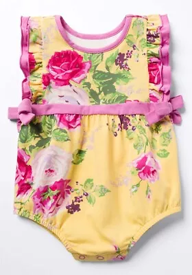 Matilda Jane Just Imagine Yellow Sunlit Flowers One Piece 18-24 Months NWT • $30.95