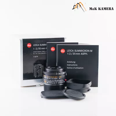 Leica Summicron-M 35mm/F2.0 ASPH/ 11879 Black Lens Germany #009 • $2239