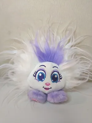 $6.99 • Buy Adorable SHNOOKS Soft Plush Toy White & Purple Fluffy Hair ~ Excellent Condition