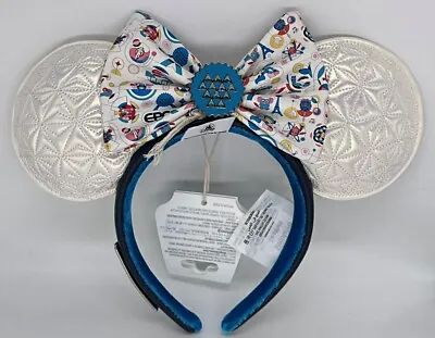 Disney Parks WDW Epcot Re-Imagined Loungefly Minnie Mouse Ears Headband 2023 • $34.99