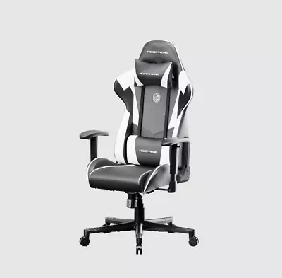 Ergonomic Gaming Chair High Back Racing Swivel Home Office Computer Desk - B/W • $86.99