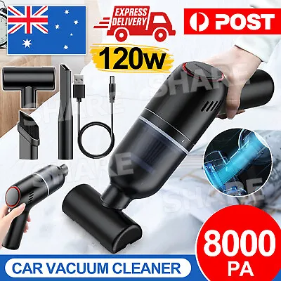 Powerful Cordless Car Home Vacuum Cleaner Mini Handheld Cleaning Vac 8000Pa • $24.95