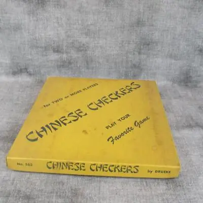 $10.99 • Buy Vintage Chinese Checkers By Drueke #563, Wooden Board, Ca 1960's