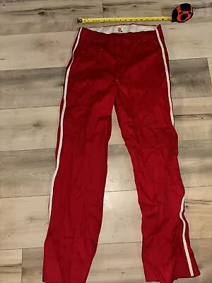 Men’s Vintage Red Baseball Pants Size 32 Made In USA Empire Brand • $15