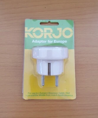 $17.95 • Buy Korjo Travel Adaptor For Europe Italy & Switzerland From Australia New Zealand