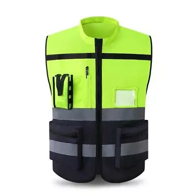 High Visibility Reflective Vest Working Clothes Motorcycle Cycling Sports Outdoo • $24.68
