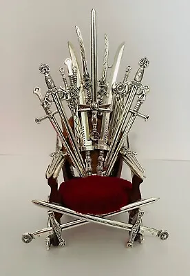 Sword Throne Chair Medieval Dollhouse 1/12 Scale GOT • $85