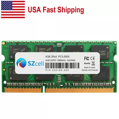 US 4GB 8GB DDR3-1066MHz PC3-8500 Sodimm Memory For MacBook Pro IMac Mac Mini • $18.99