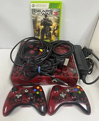 Microsoft Xbox 360 S Gears Of War 3 Limited Edition 320GB Console & Controller • $199