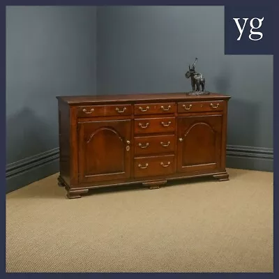 Antique Welsh Georgian Oak Dresser Base Sideboard Cupboard (Circa 1750) • £4150