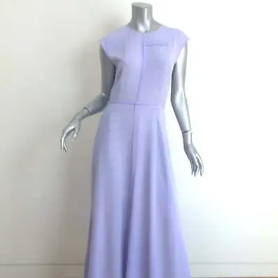 Victoria Beckham Cap Sleeve Midi Dress Lavender Silk Size US 6 • $249