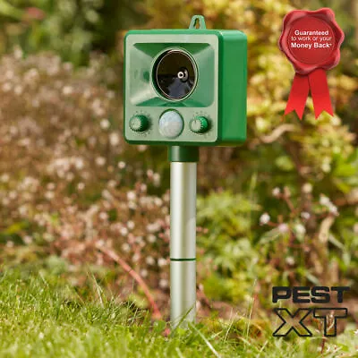 Pest XT Ultrasonic Cat Pest Repeller Battery Dog Rat Rabbit Rodent Deterrent NEW • £24.99