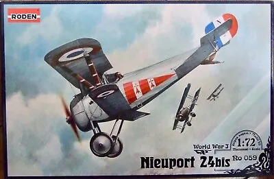 £14.49 • Buy RODEN 1/72 NIEUPORT 24bis WWI French Fighter 059