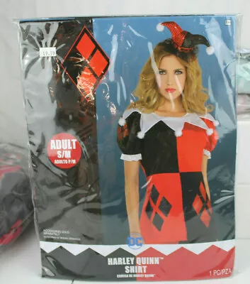 DC Comics Harley Quinn Shirt Halloween Costume Adult S/M • $18.99