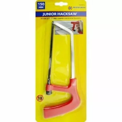 6  150mm Junior Hacksaw With Blade Heavy Duty Handle Hack Metal Saw Hacksaw • £3.45