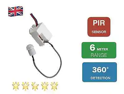 PIR Ceiling Motion Sensor   Light Switch  Mini Recessed 360  • £12