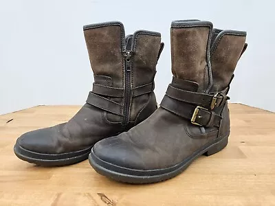 UGG Size 7.5 1008439 Simmons Brown Waterproof Leather Boots • $49.99