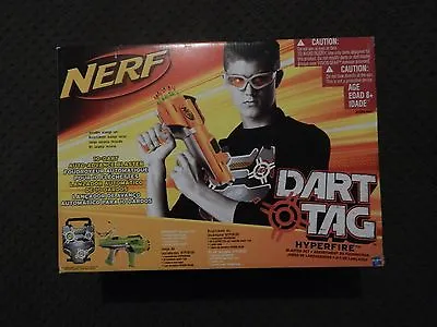 Nerf Dart Tag Hyperfire Blaster Set Glasses Scoring Vest Auto Advance Gun Toys • $149.95