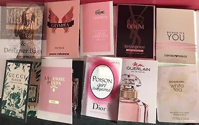 £21.95 • Buy 🆕❤️💙❤️Joblot 10 High End Designer Perfume Samples Womens PRADA, GUCCI DIOR❤️💙